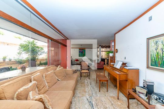 Sala 3 de casa para alugar com 4 quartos, 355m² em Santa Lúcia, Belo Horizonte