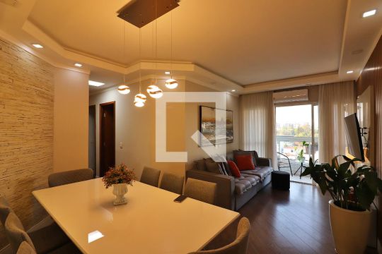 Sala de apartamento à venda com 3 quartos, 90m² em Jardim do Mar, São Bernardo do Campo