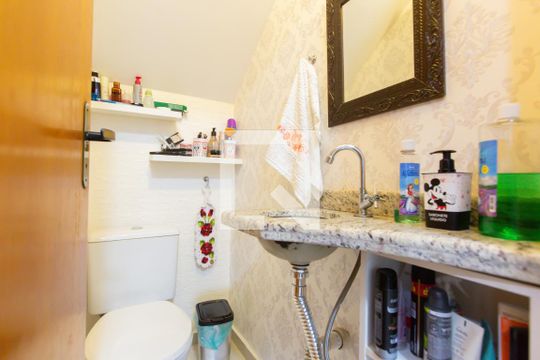 Lavabo da Sala de casa de condomínio à venda com 3 quartos, 120m² em Cidade Antônio Estêvão de Carvalho, São Paulo