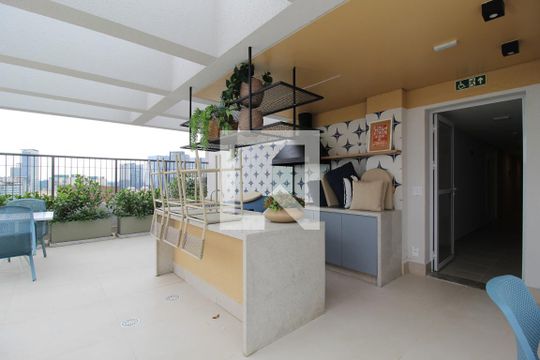 Área Comum - Churrasqueira de kitnet/studio para alugar com 1 quarto, 26m² em Vila Olímpia, São Paulo
