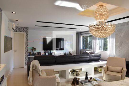 Sala de Estar de casa de condomínio à venda com 4 quartos, 319m² em Santa Cândida, Curitiba