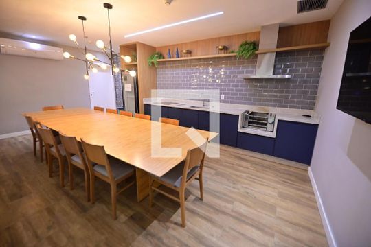 Área comum - Churrasqueira de apartamento para alugar com 1 quarto, 30m² em Setor Marista, Goiânia