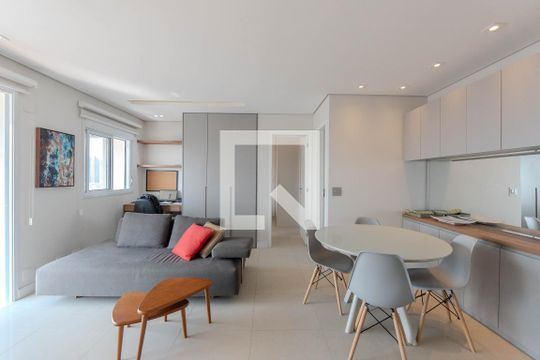 Sala de apartamento à venda com 1 quarto, 55m² em Bela Vista, São Paulo