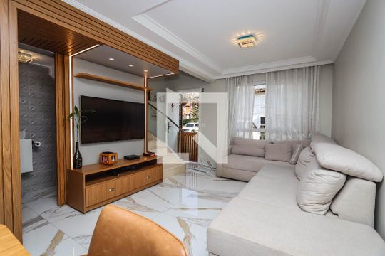 Sala de casa de condomínio à venda com 3 quartos, 127m² em Jardim São Luís, São Paulo