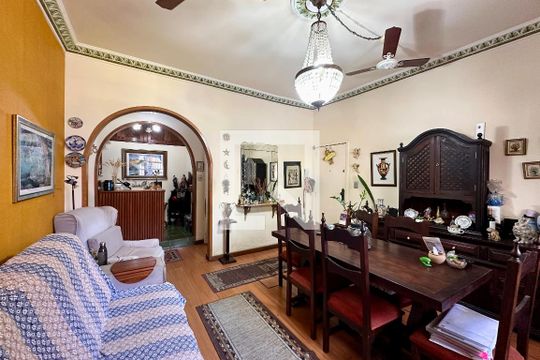 Sala de apartamento à venda com 2 quartos, 81m² em Laranjeiras, Rio de Janeiro