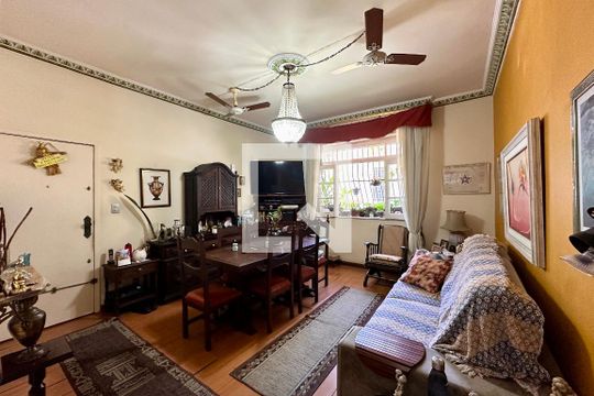 Sala de apartamento à venda com 2 quartos, 81m² em Laranjeiras, Rio de Janeiro