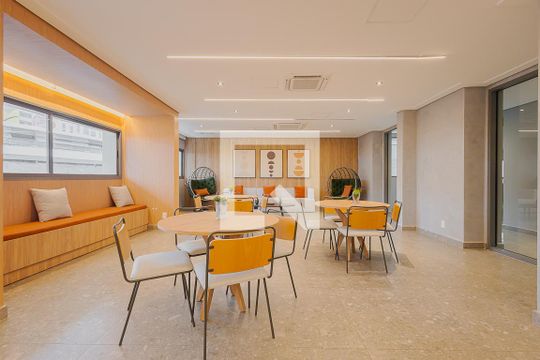 Área comum - Salão de Festas de kitnet/studio à venda com 1 quarto, 25m² em Pinheiros, São Paulo