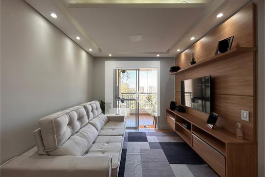 Sala de apartamento para alugar com 3 quartos, 81m² em Vila Amélia, São Paulo
