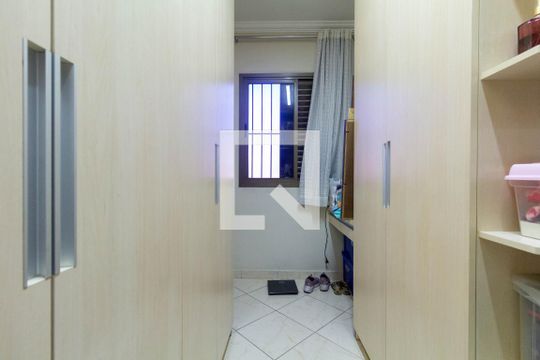 Closet da Suíte de apartamento à venda com 3 quartos, 130m² em Vila Nova Savoia, São Paulo