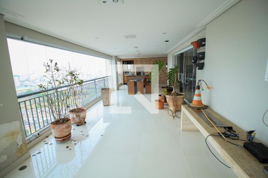 Varanda da Sala de apartamento à venda com 3 quartos, 210m² em Vila Prudente, São Paulo