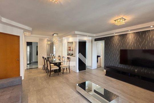 Sala de apartamento à venda com 2 quartos, 97m² em Vila Bastos, Santo André