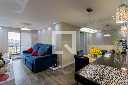 Sala de apartamento à venda com 3 quartos, 96m² em Jardim Flor da Montanha, Guarulhos
