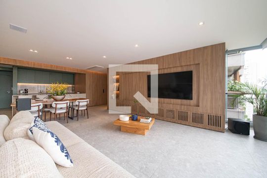 Sala de apartamento à venda com 3 quartos, 197m² em Jardim das Acacias, São Paulo