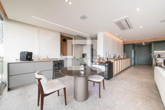 Sala - Área Gourmet de apartamento à venda com 3 quartos, 197m² em Jardim das Acacias, São Paulo