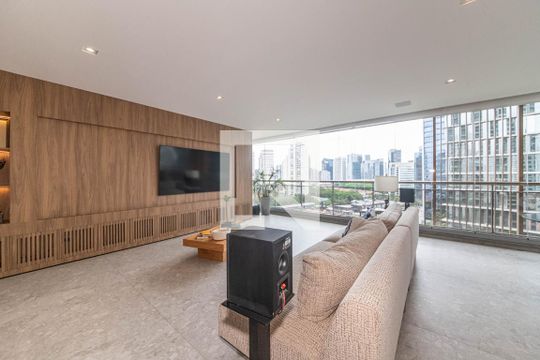 Sala de apartamento à venda com 3 quartos, 197m² em Jardim das Acacias, São Paulo