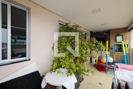 Varanda gourmet de apartamento à venda com 3 quartos, 128m² em Mauá, São Caetano do Sul