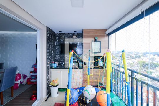 Varanda gourmet de apartamento à venda com 3 quartos, 128m² em Mauá, São Caetano do Sul