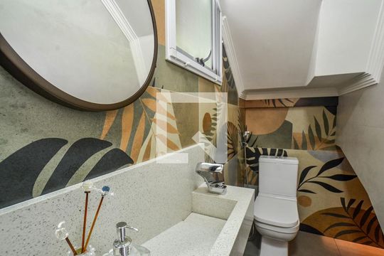 Lavabo de casa de condomínio à venda com 3 quartos, 150m² em Vila Metalúrgica, Santo André