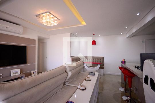 Sala  de apartamento à venda com 2 quartos, 96m² em Vila Brasilio Machado, São Paulo