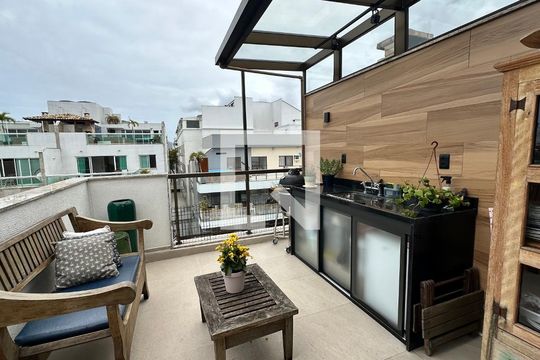 Varanda de apartamento à venda com 4 quartos, 155m² em Recreio dos Bandeirantes, Rio de Janeiro