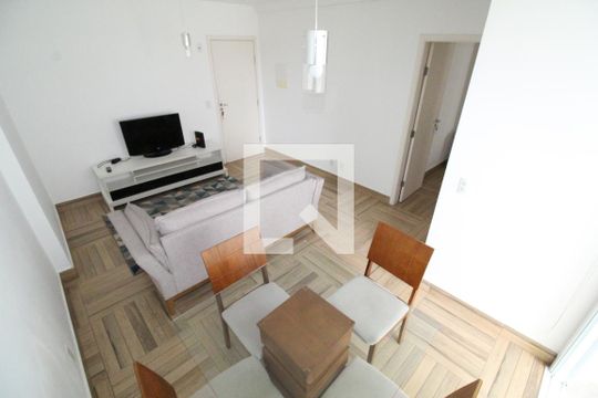 Sala de apartamento para alugar com 1 quarto, 58m² em Jardim das Colinas, São José dos Campos