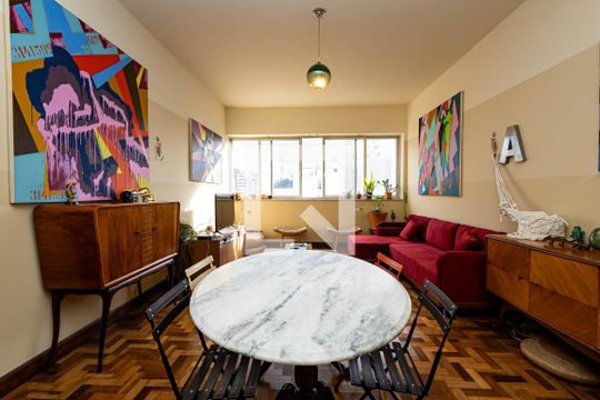 Sala de apartamento para alugar com 3 quartos, 105m² em Consolação, São Paulo