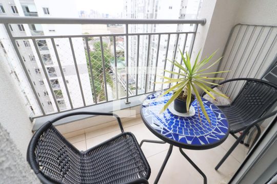 Varanda Sala de apartamento à venda com 2 quartos, 55m² em Continental, Osasco