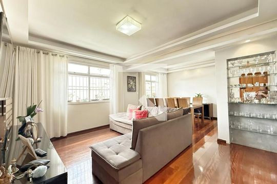 Sala de apartamento à venda com 3 quartos, 112m² em Nova Suíça, Belo Horizonte