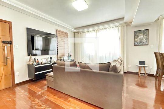 Sala de apartamento à venda com 3 quartos, 112m² em Nova Suíça, Belo Horizonte