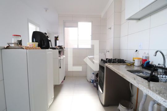 Cozinha de apartamento para alugar com 2 quartos, 50m² em Jardim Espanha, Uberlândia