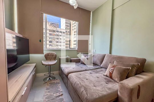 Sala de apartamento à venda com 1 quarto, 30m² em Centro, Rio de Janeiro