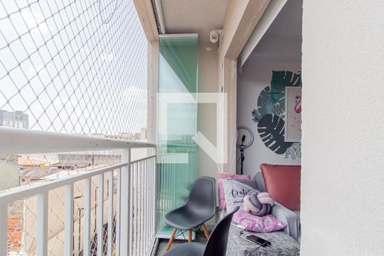 Varanda de kitnet/studio para alugar com 1 quarto, 29m² em Vila Ré, São Paulo
