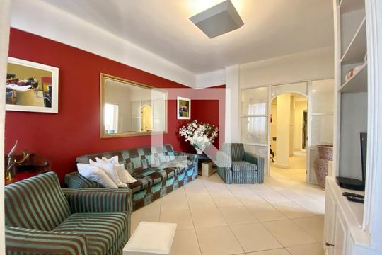 Sala de tv de apartamento à venda com 3 quartos, 250m² em Copacabana, Rio de Janeiro