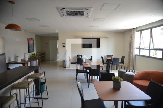 Área comum - Salão de festas de apartamento para alugar com 2 quartos, 60m² em Vila Sao Pedro, Santo André