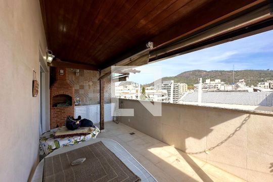 Varanda de apartamento à venda com 3 quartos, 184m² em Botafogo, Rio de Janeiro