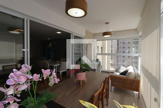 Varanda Gourmet de apartamento à venda com 4 quartos, 181m² em Campestre, Santo André