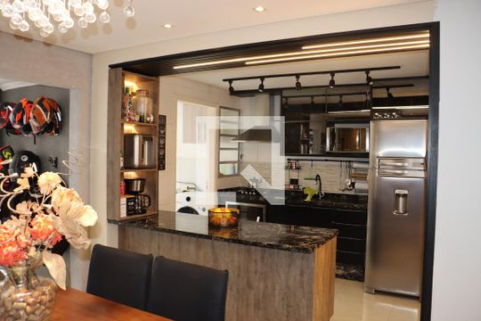 Sala de Jantar de casa de condomínio para alugar com 3 quartos, 110m² em Jardim Passargada I, Cotia