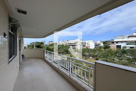 Varanda de apartamento para alugar com 3 quartos, 120m² em Recreio dos Bandeirantes, Rio de Janeiro