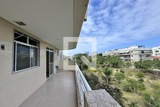 Varanda de apartamento para alugar com 3 quartos, 120m² em Recreio dos Bandeirantes, Rio de Janeiro