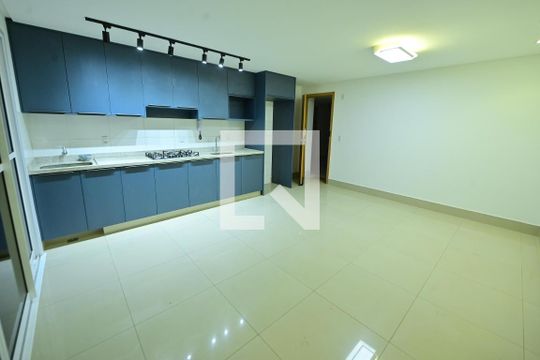 Sala/Cozinha de apartamento para alugar com 2 quartos, 66m² em Setor Pedro Ludovico, Goiânia
