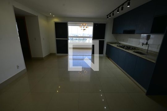 Sala/Cozinha de apartamento para alugar com 2 quartos, 66m² em Setor Pedro Ludovico, Goiânia