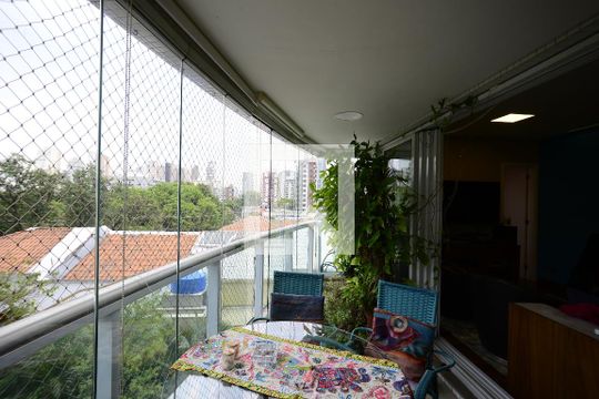 Varanda da Sala de apartamento para alugar com 3 quartos, 118m² em Vila Mariana, São Paulo
