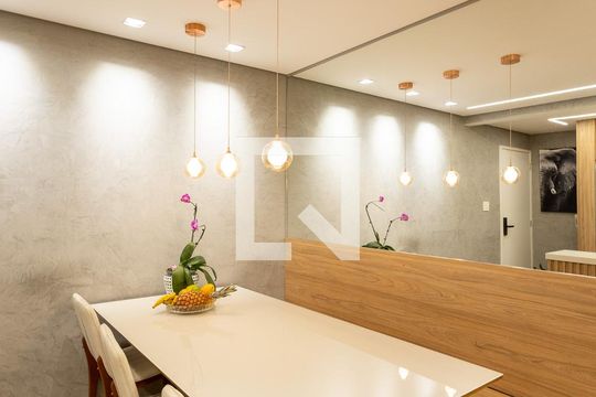 Sala de Jantar de apartamento para alugar com 2 quartos, 62m² em Chácara Santo Antônio, São Paulo