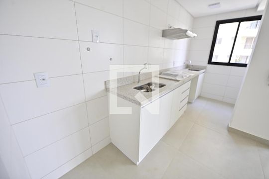 Sala/Cozinha de apartamento à venda com 1 quarto, 48m² em Parque Amazônia, Goiânia