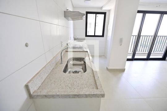 Sala/Cozinha de apartamento à venda com 1 quarto, 48m² em Parque Amazônia, Goiânia