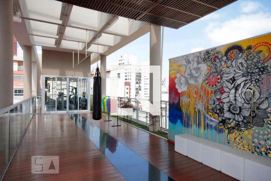Área comum - Lounge de kitnet/studio à venda com 1 quarto, 24m² em Consolação, São Paulo