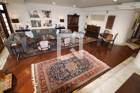Sala  de casa de condomínio para alugar com 4 quartos, 450m² em Jardim das Colinas, São José dos Campos