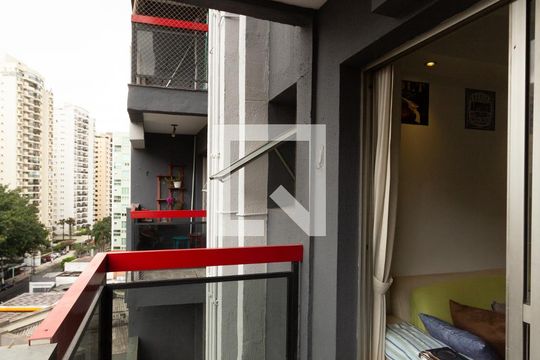Varanda da Sala de apartamento à venda com 2 quartos, 60m² em Vila Olímpia, São Paulo