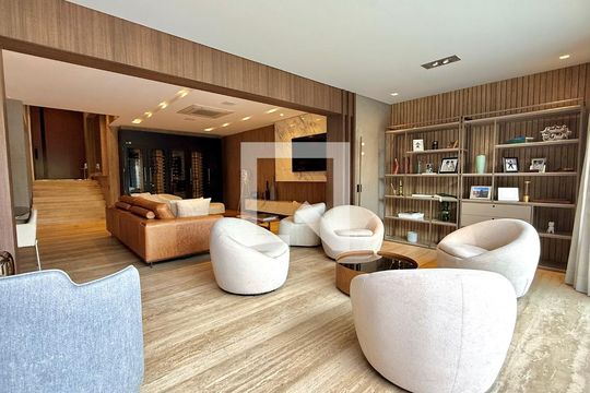 Sala de casa de condomínio à venda com 4 quartos, 500m² em Jardim Paulista, Barueri