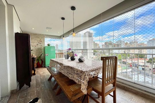 Varanda de apartamento para alugar com 3 quartos, 108m² em Vila Alexandria, São Paulo